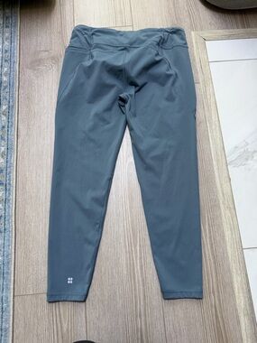 Sweaty Betty Power 7/8 Workout Leggings Steel Blue Athletic Supportive Training
